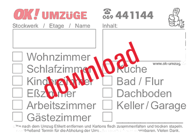 Etiketten zum runterladen